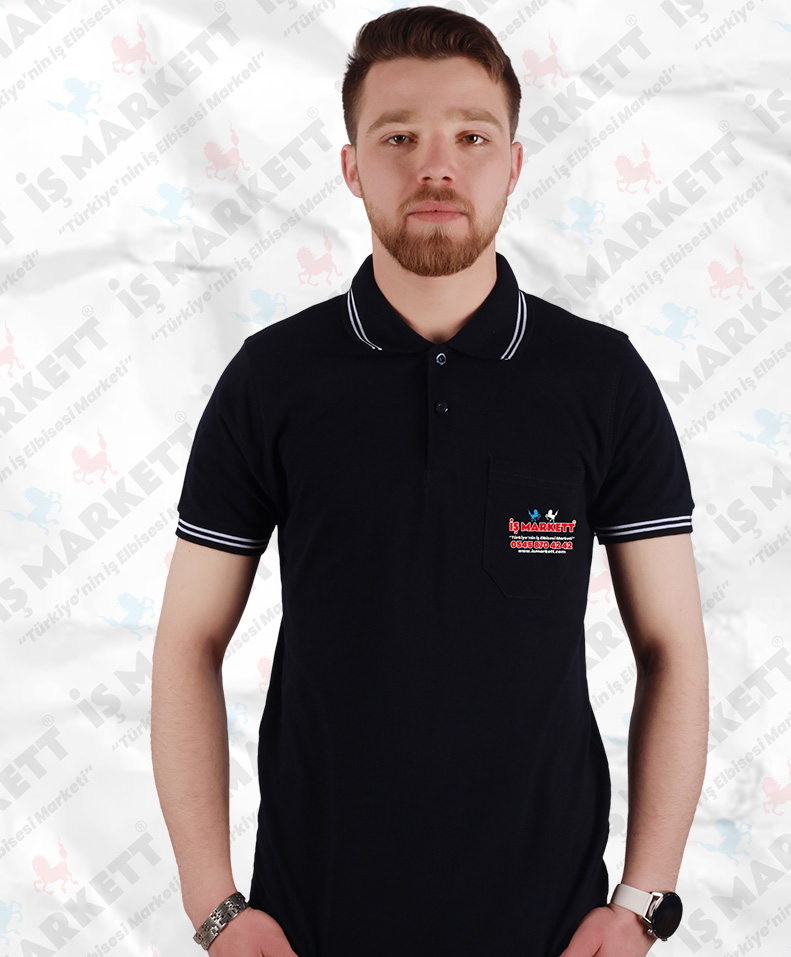 LACİVERT POLO YAKA TİŞÖRT
